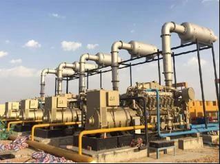 India 5×1000kW Natural Gas Gensets and 4 Sets of Compressor Sets Driven By Gas Engine